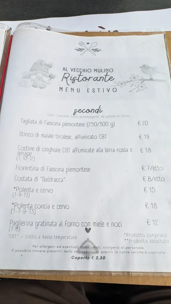 Menu_Ristorante al Vecchio Mulino 