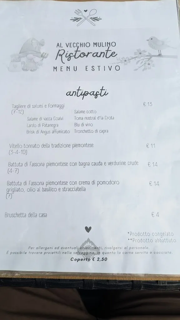 Menu_Ristorante al Vecchio Mulino 