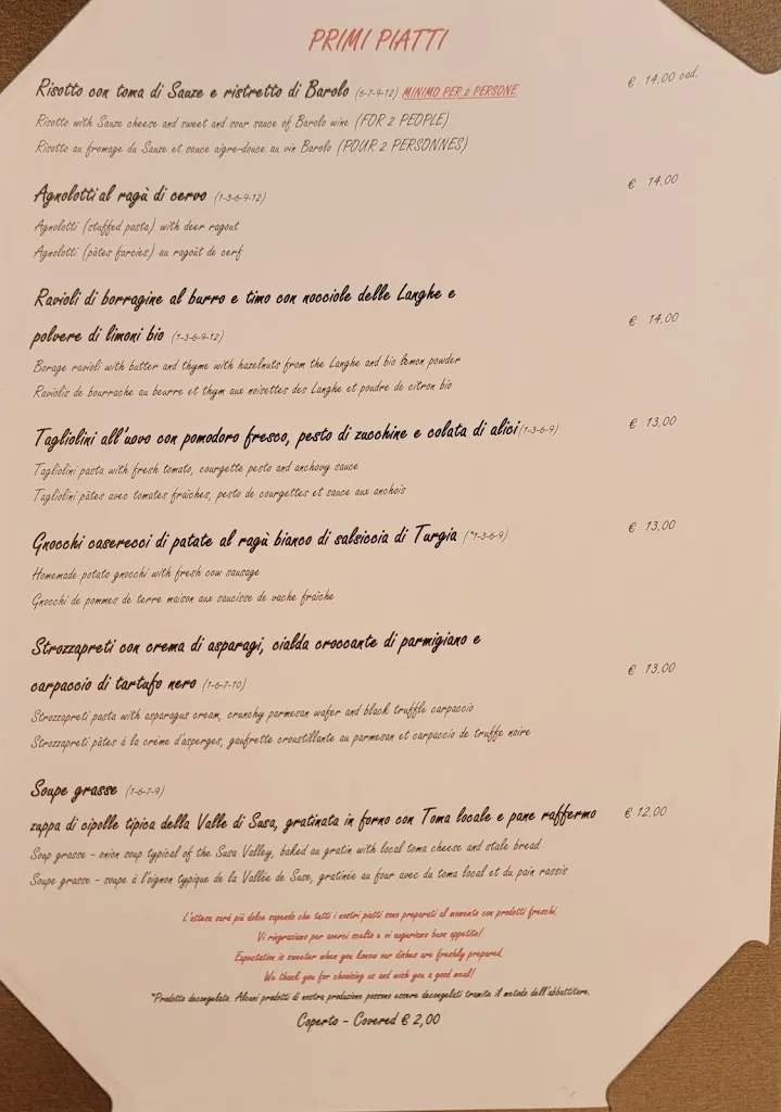 Menu_RISTORANTE Etoile Des Neiges_Oulx_immagine_4