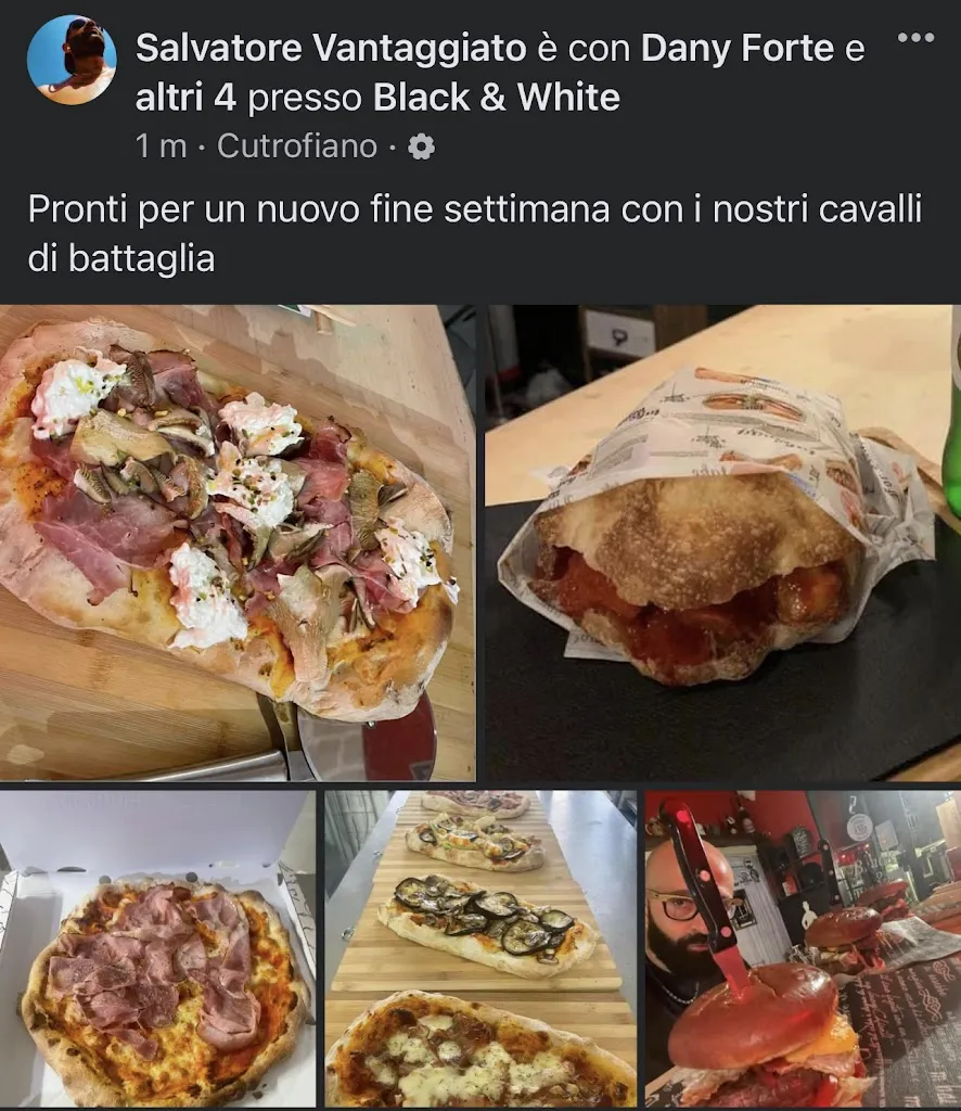 Menu_Black & White - Pinseria - Hamburgeria -Aperitivi- Pizzeria_Cutrofiano_image_1