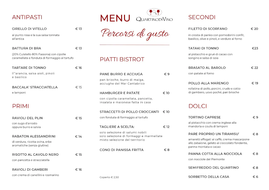 Menu_Quartino diVino Ristorante Champagneria_Ovada_image_1