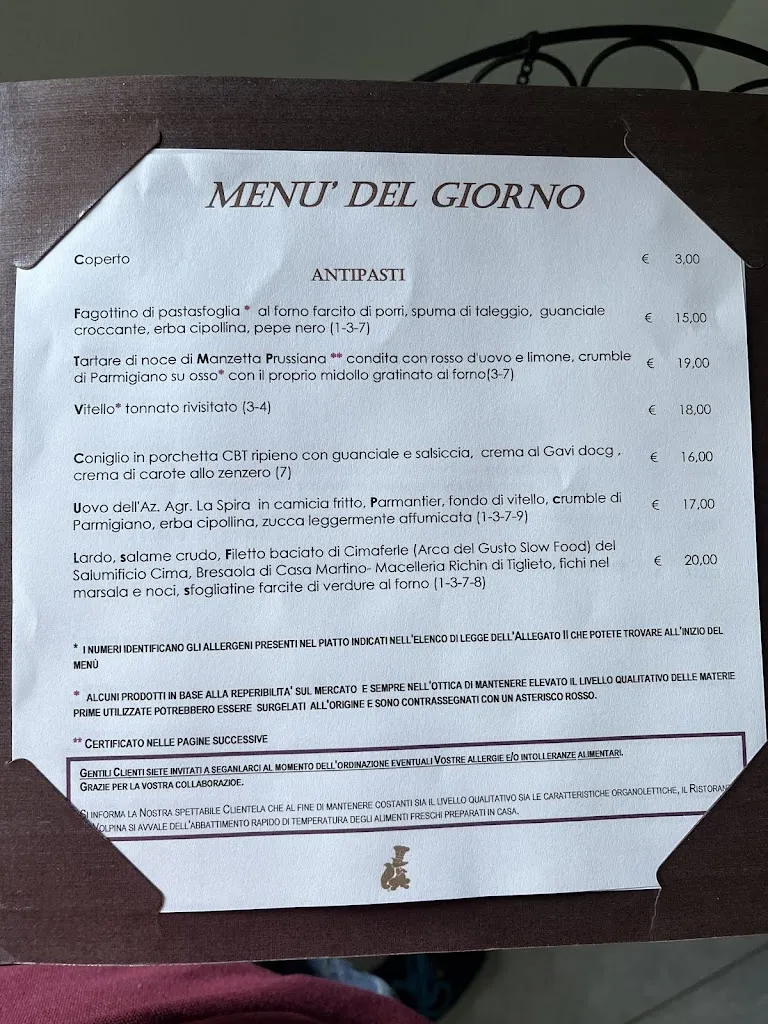Menu_Ristorante La Volpina_Ovada_image_2
