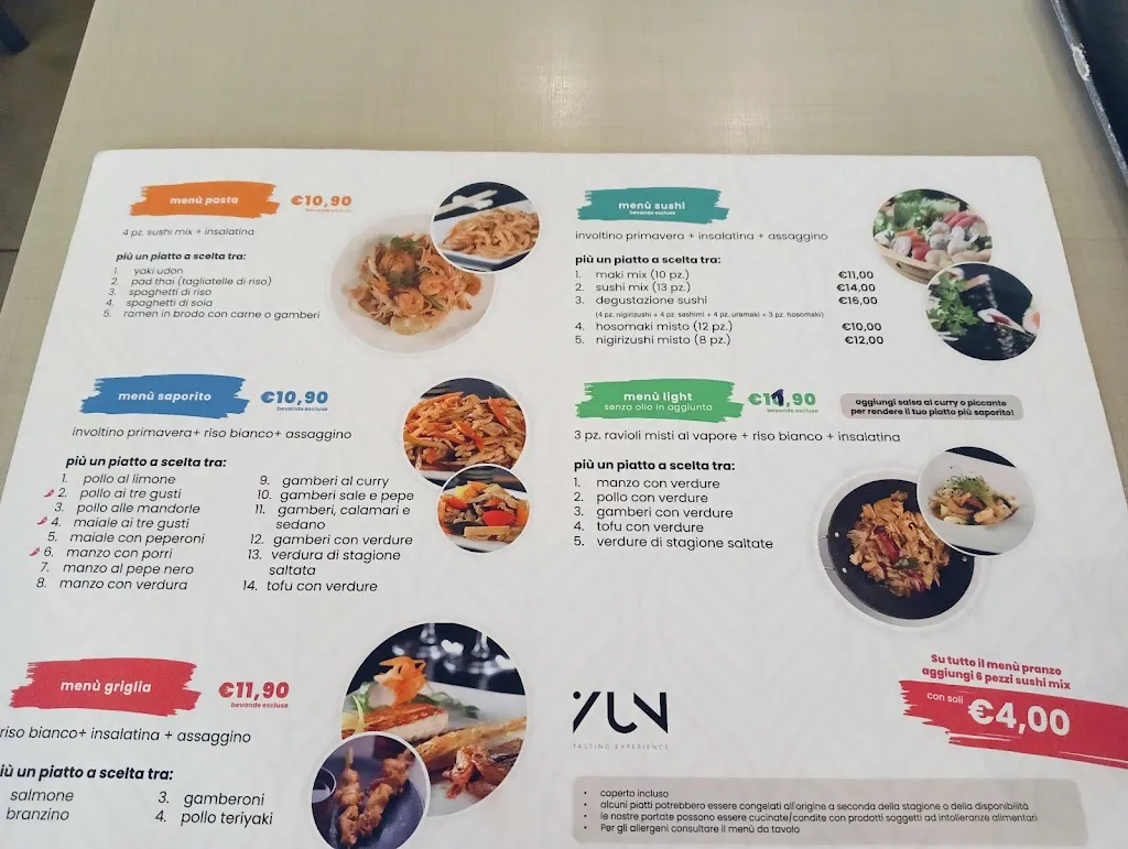 Menu_Yun Restaurant_Pavone Canavese_image_1