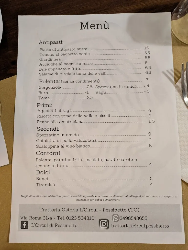 Menu_Bar Trattoria Osteria L'Circul_Pessinetto_image_2
