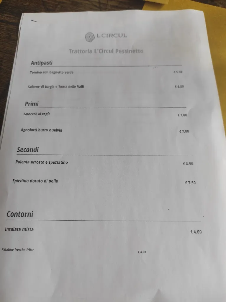 Menu_Bar Trattoria Osteria L'Circul_Pessinetto_image_3