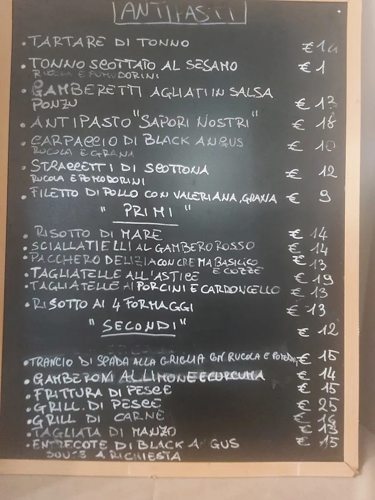 Menu_RISTORANTE PIZZERIA SAPORI NOSTRI - SPECIALITA' CRUDO DI MARE_Erchie_image_1