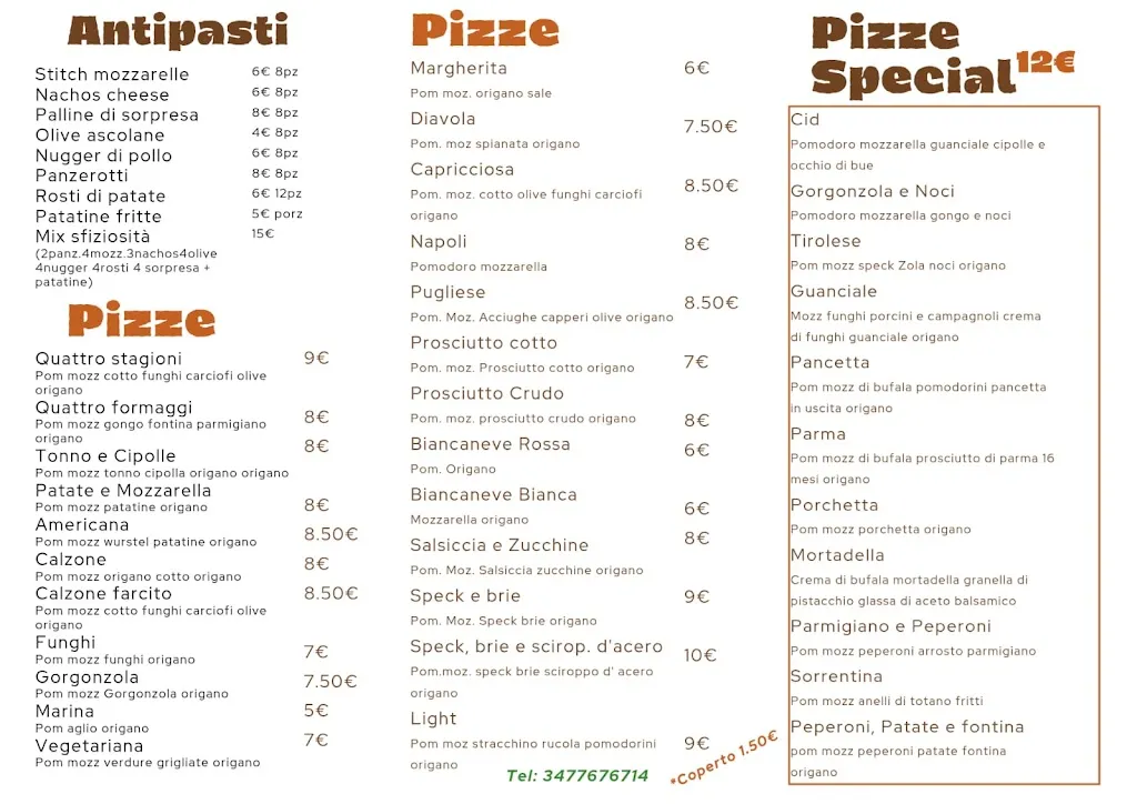 Menu_Bar San Sebastiano pizzeria trattoria 