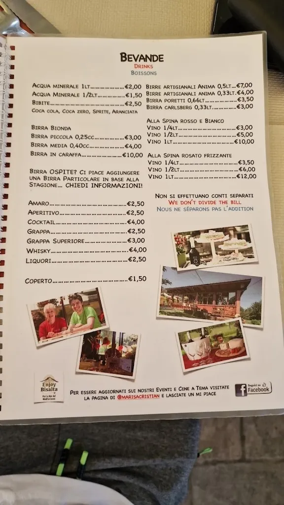 Menu_Trattoria Pizzeria Da Marisa_Peveragno_image_1