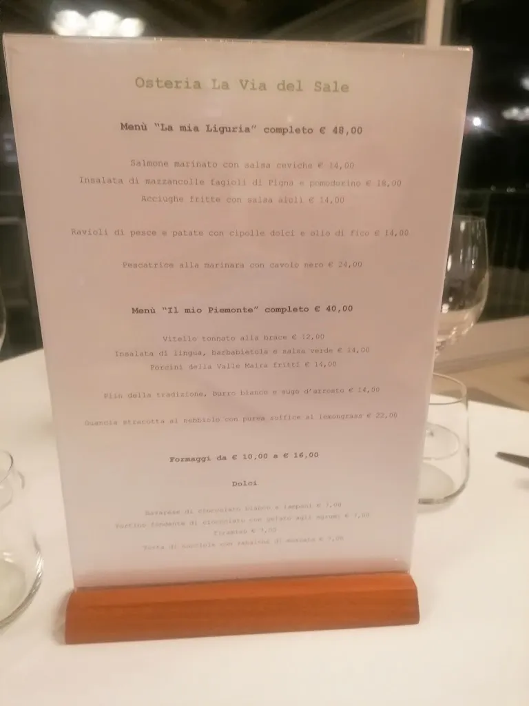 Menu_Osteria La Via del Sale_Piobesi d'Alba_image_1