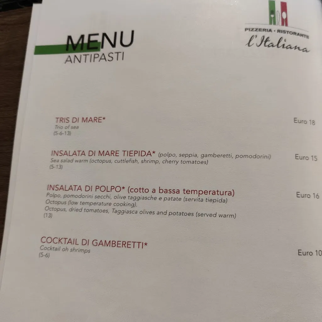 Menu_PIZZERIA RISTORANTE L'ITALIANA_Piobesi d'Alba_image_4