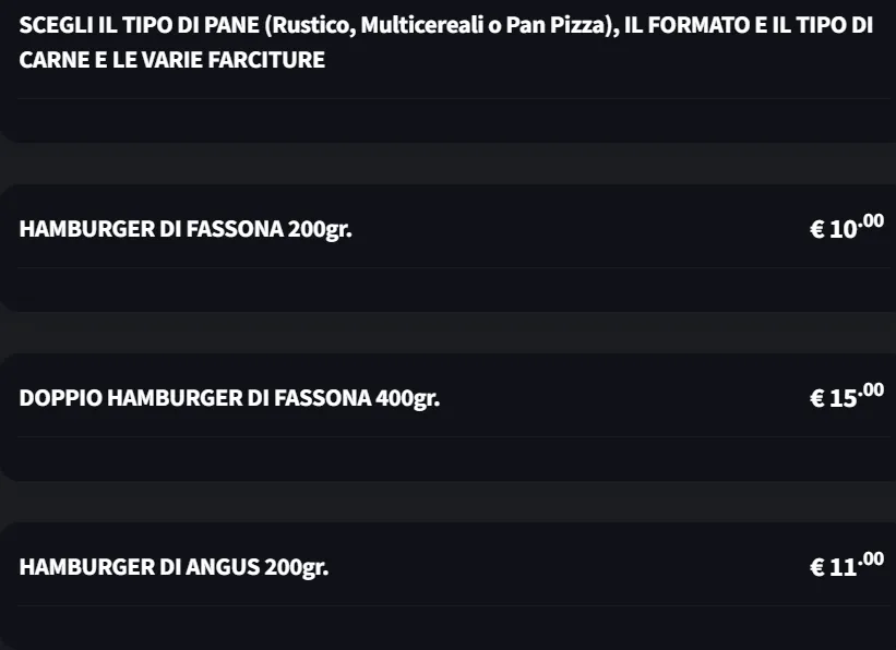 Menu_BQB Pub a Piobesi Torinese - Birreria, hamburger e pizzeria_Piobesi Torinese_immagine_3