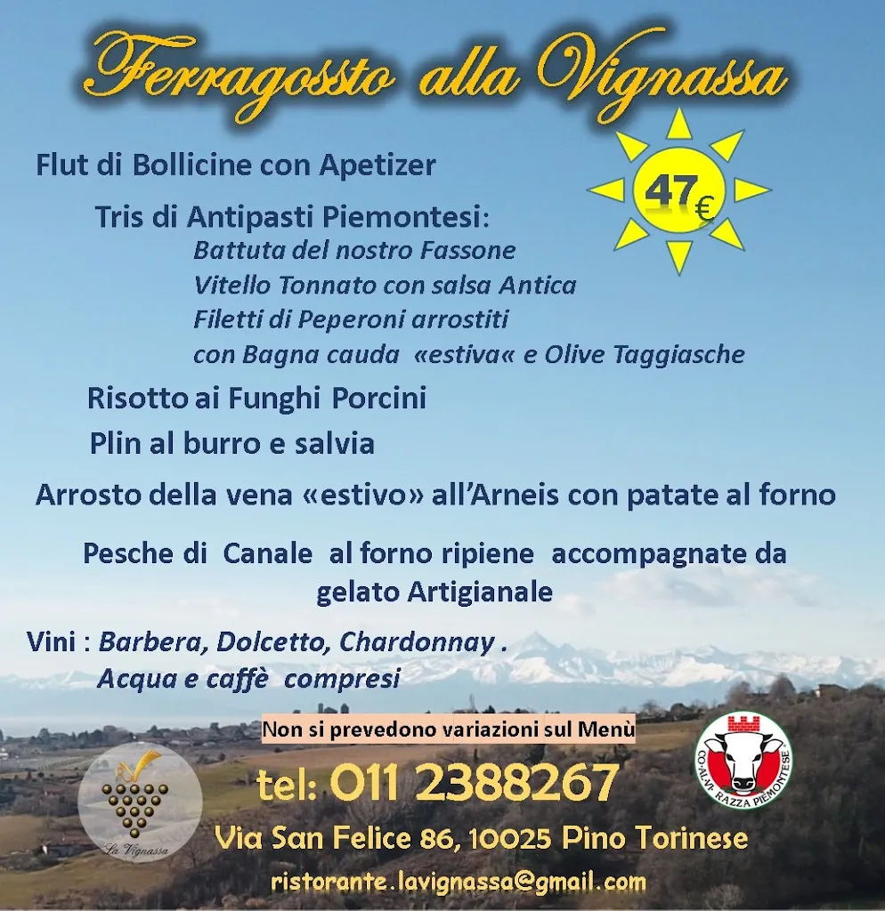 Menu_Ristorante La Vignassa_Pino Torinese_immagine_1