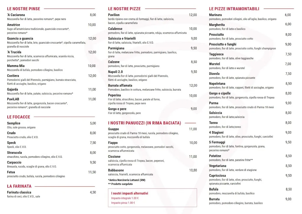 Menu_Pavilion Pizza & Pinsa Pino Torinese_Pino Torinese_image_1