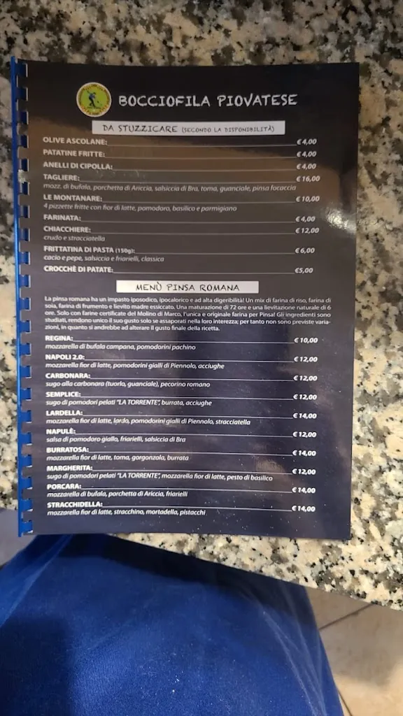 Menu_Pizzeria Pinseria Friggitoria Associazione dilettantistica bocciofila Piovatese_Piovà Massaia_image_3