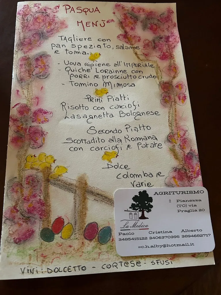 Menu_AGRITURISMO LA MEDICA SCUDERIA & MANEGGIO_Pianezza_immagine_1