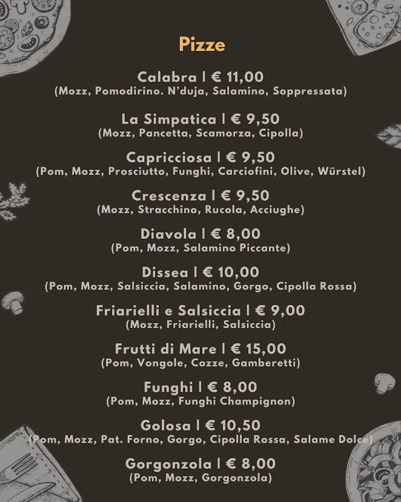 Menu_Pizzeria La Tana Di Magilla_Pianezza_image_1