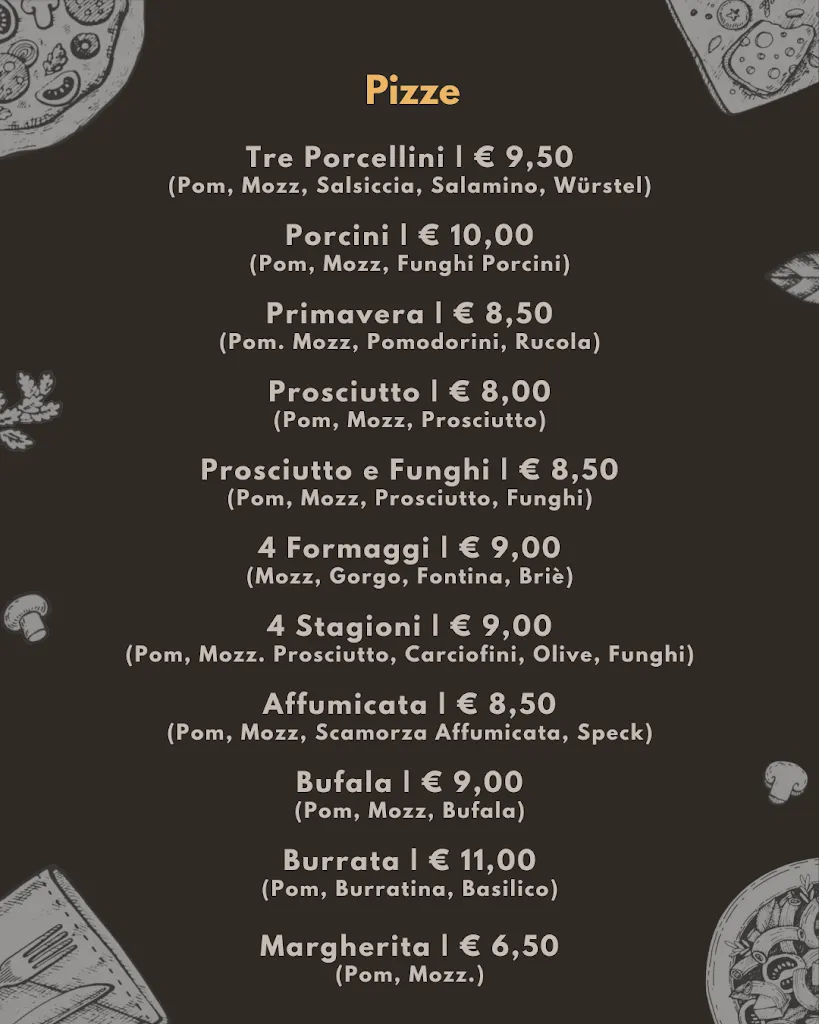 Menu_Pizzeria La Tana Di Magilla_Pianezza_image_2