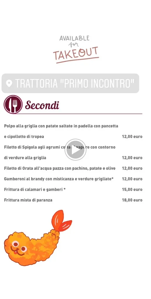 Menu_Trattoria Primo Incontro_Pianezza_image_1