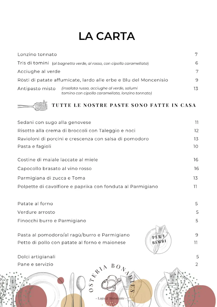Menu_Osteria Bonadies - Lago & Ristorante_Pianezza_image_4