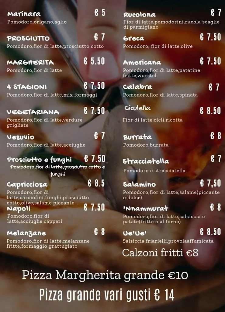 Menu_Pizzeria O' Sol e' Napule_Piossasco_image_1