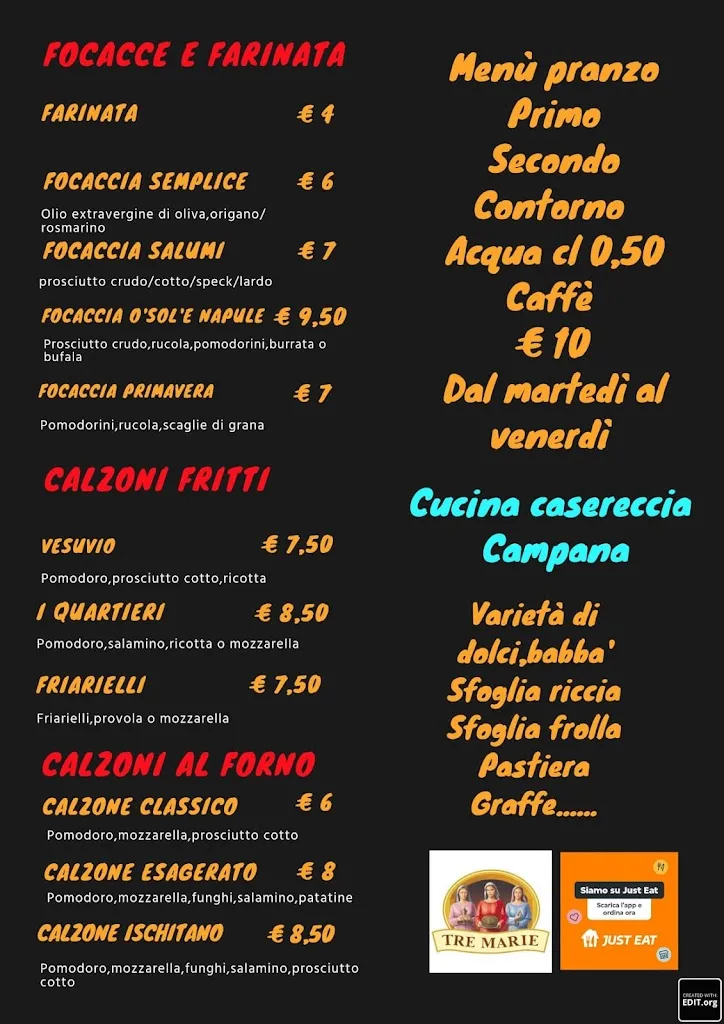 Menu_Pizzeria O' Sol e' Napule_Piossasco_image_2