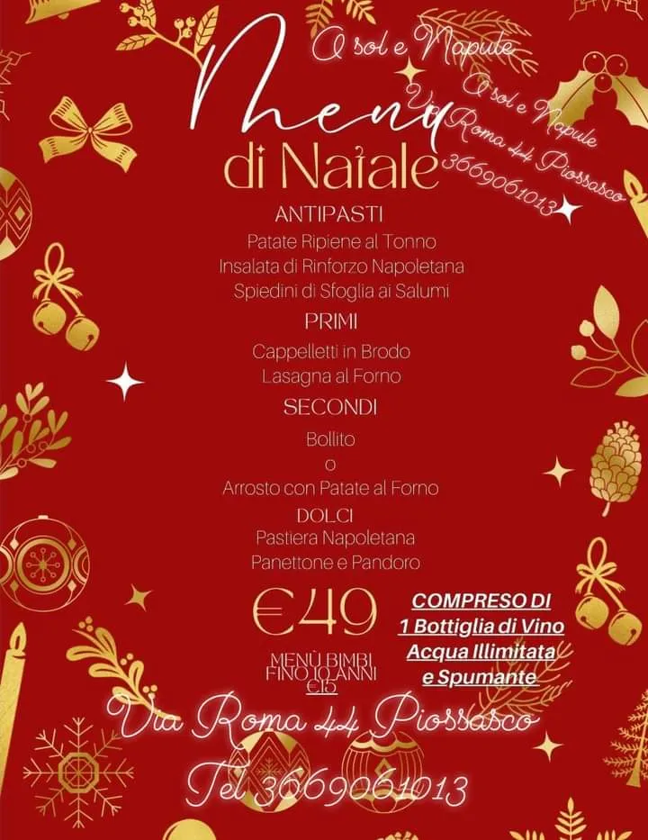 Menu_Pizzeria O' Sol e' Napule_Piossasco_image_3