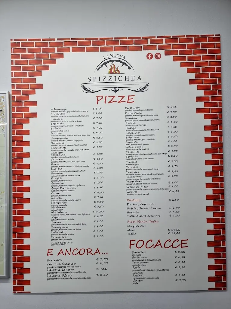 Menu_Pizzeria D' Asporto La Nuova Spizzichea Di Carè Fabio_Piossasco_immagine_1