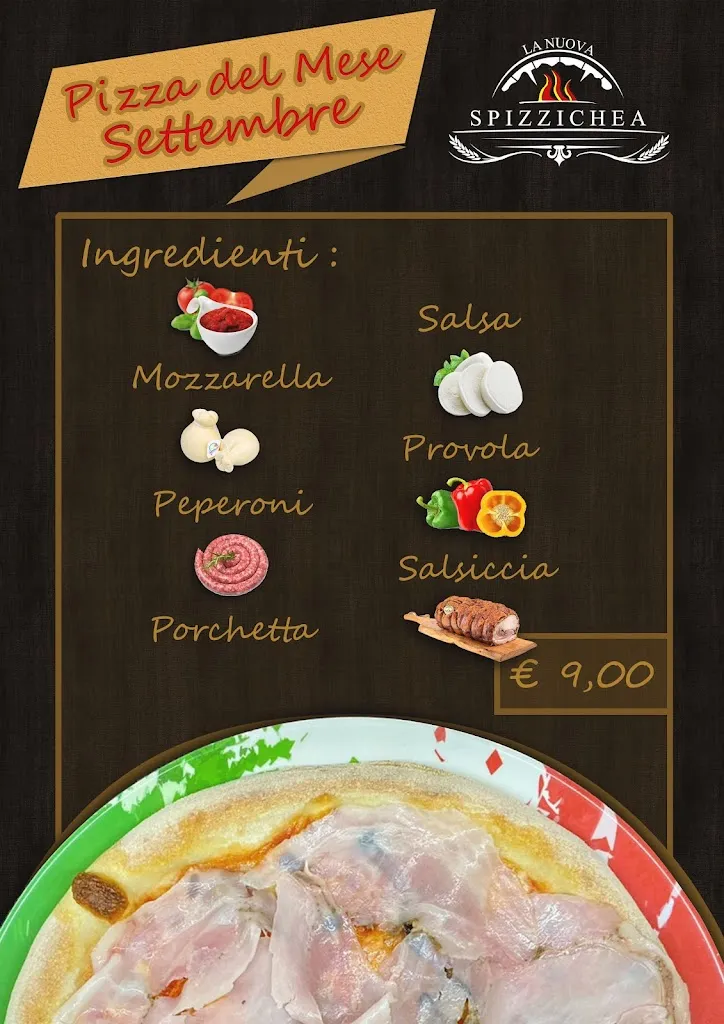 Menu_Pizzeria D' Asporto La Nuova Spizzichea Di Carè Fabio_Piossasco_immagine_3