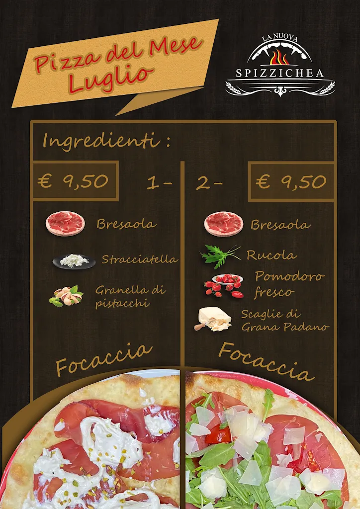 Menu_Pizzeria D' Asporto La Nuova Spizzichea Di Carè Fabio_Piossasco_immagine_4