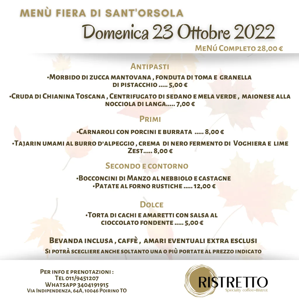 Menu_Ristretto Specialty Coffee Bistrot_Poirino_image_1