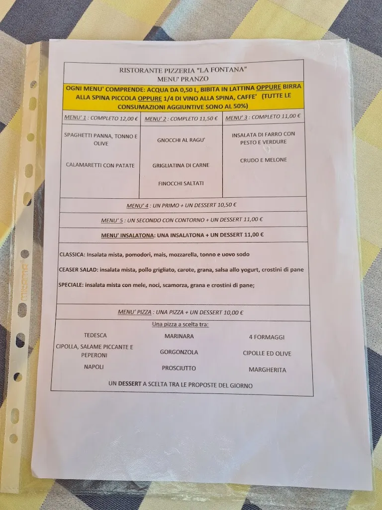 Menu_Ristorante Pizzeria La Fontana_Pontecurone_image_1