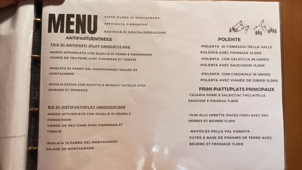 Menu_Le Montagnard Risto Museo_Pontechianale_image_2