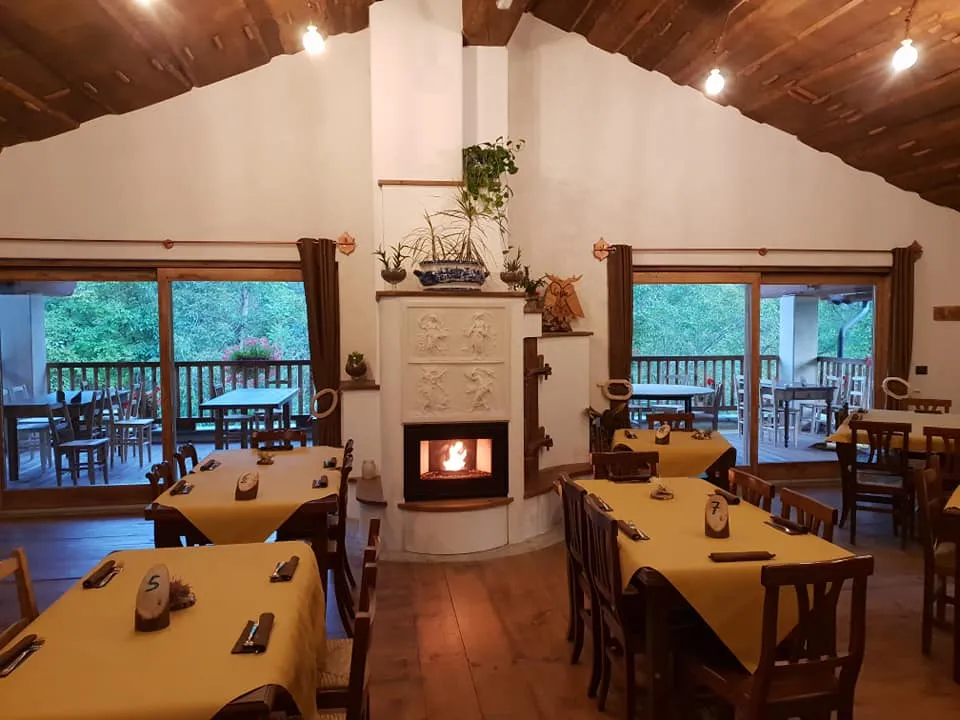 Borgo Maira Village restaurant in Prazzo Superiore