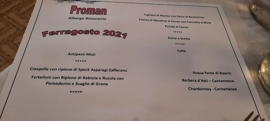 Menu_Albergo Ristorante Proman_Premosello-Chiovenda_image_1
