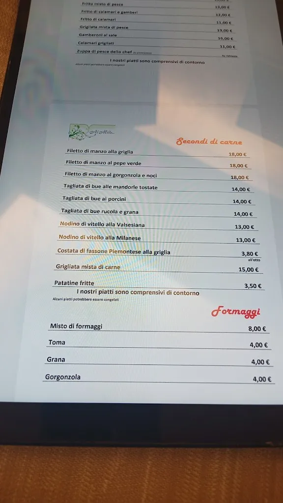 Menü_Ristorante Pizzeria Al Mille…._Prato Sesia_Bild_1