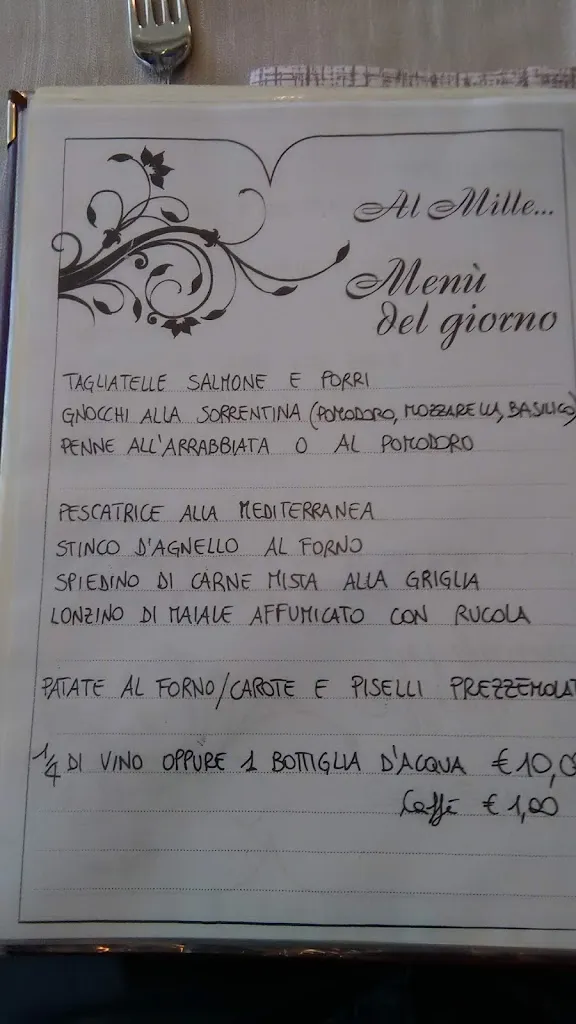 Menü_Ristorante Pizzeria Al Mille…._Prato Sesia_Bild_2