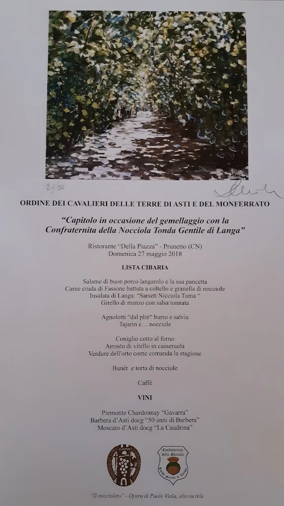 Menu_Ristorante Della Piazza_Prunetto_image_1