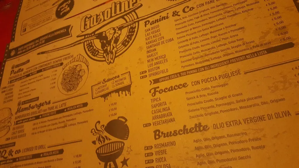 Menu_Gasoline Road Bar_Quaregna_image_1