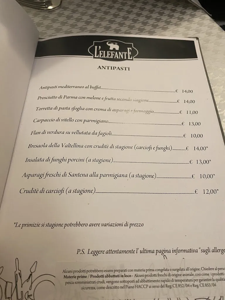 Menu_L'Elefante Ristorante Pizzeria_Revigliasco_image_2