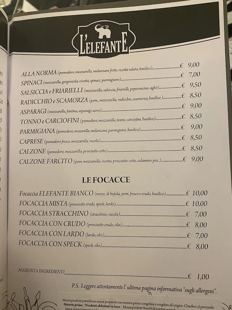 Menu_L'Elefante Ristorante Pizzeria_Revigliasco_image_3