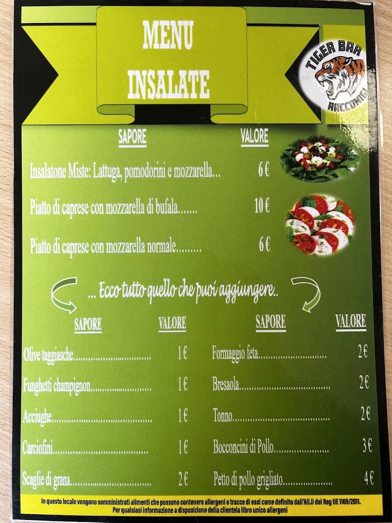 Menu_Esso Tiger Bar_Racconigi_image_2