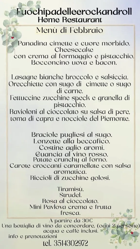 Menu_Fuochipadelleerockandroll Home Restaurant_Rivarone_image_2