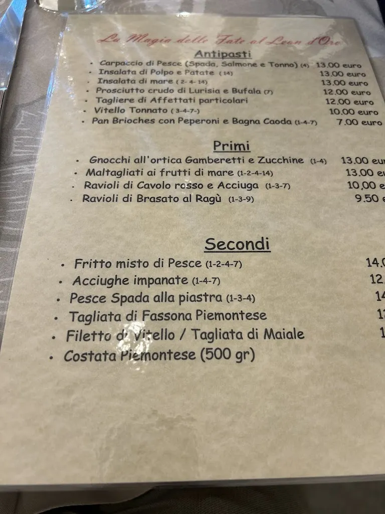 Menu_La Magia delle Fate al Leon D'oro_Robilante_image_1