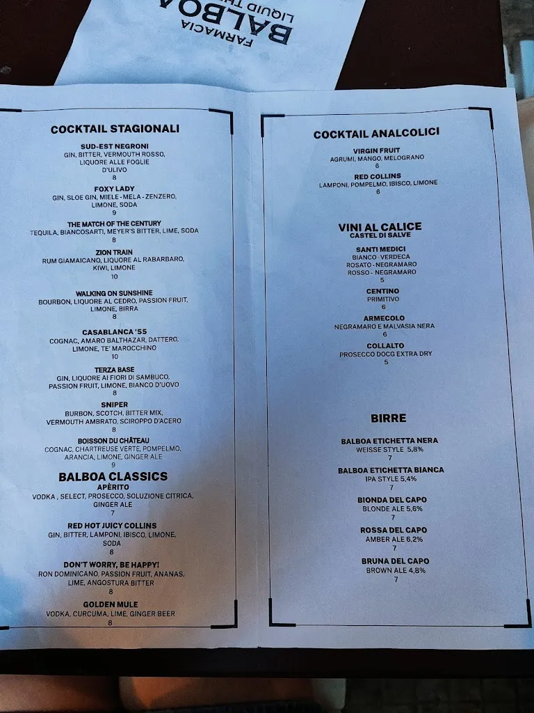 Menü_Farmacia Balboa_Depressa_Bild_1