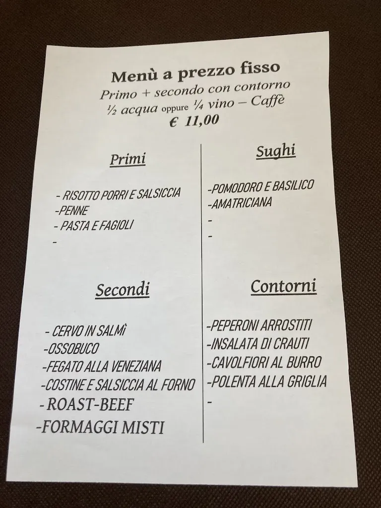 Menu_Bar Trattoria 