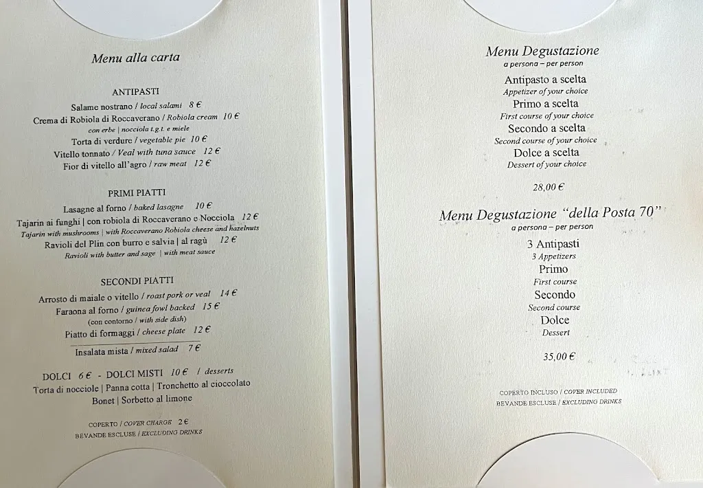 Menu_Caffe' Ristorante Della Posta_Roccaverano_image_1