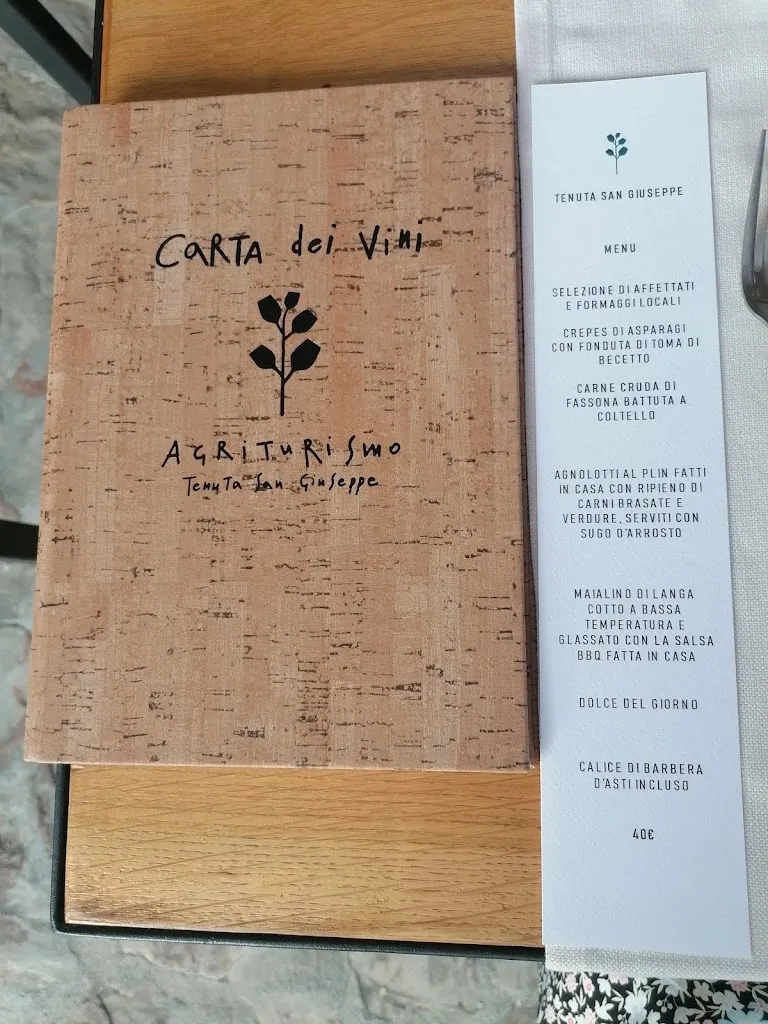 Menu_Agriturismo Tenuta San Giuseppe - Alloggio con ristoro_Rocchetta Belbo_image_1