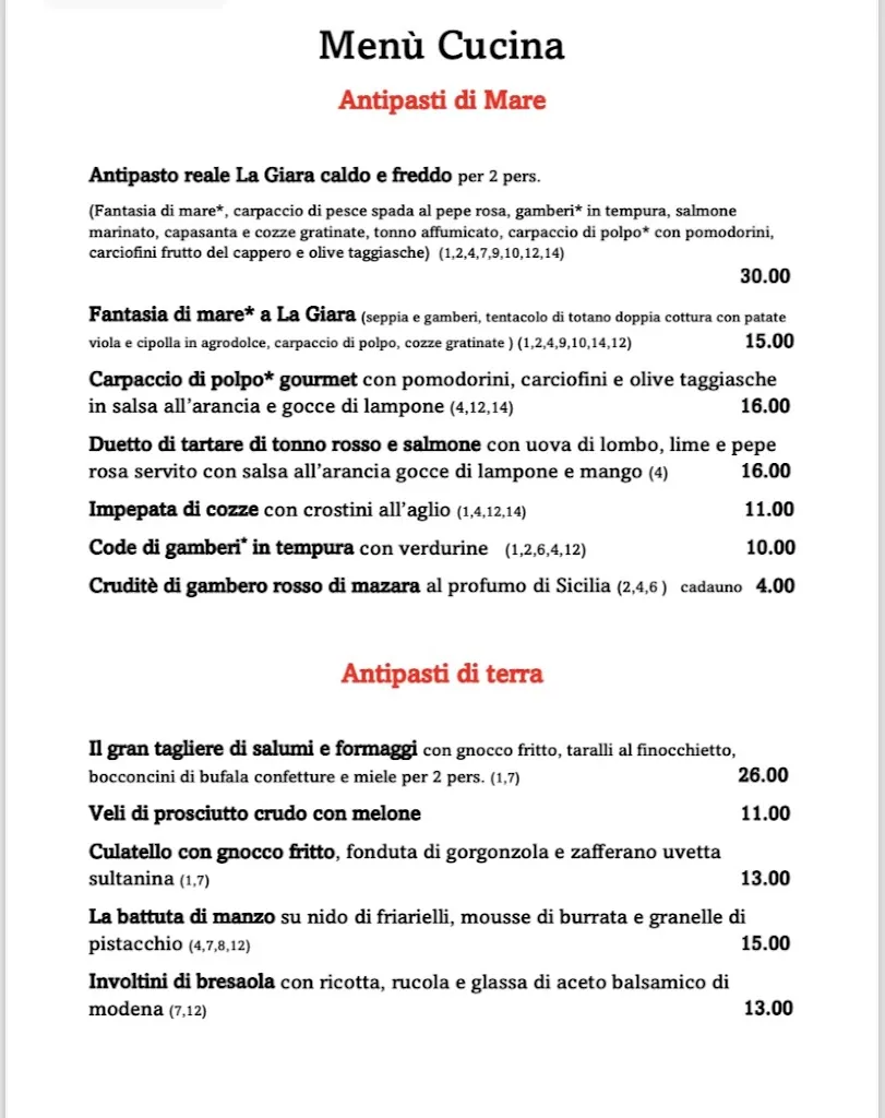 Menu_La Giara Ristorante Pizzeria_Romagnano Sesia_image_3