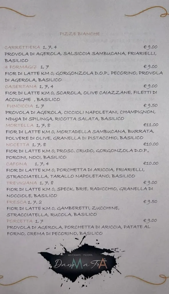 Menu_Pizzeria DAMM A TRÀ di Romentino_Romentino_image_2
