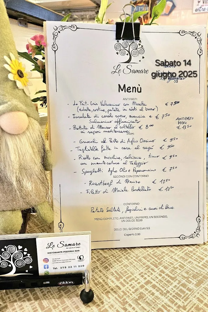 Menu_Ristorante LE SAMARE da Laura e Diego_Ronco Canavese_image_2